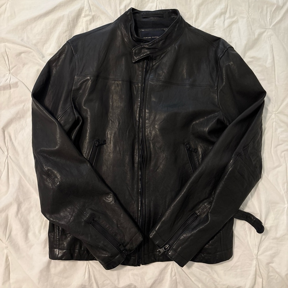 Banana Republic genuine leather jacket size L